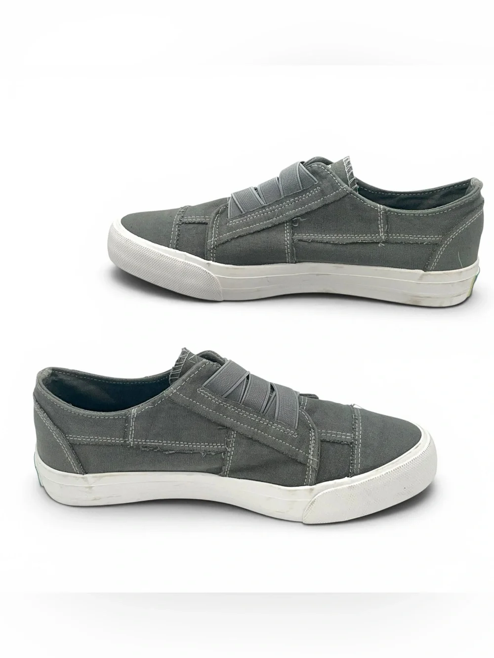 Jenn Ardor Sport Gray Canvas Slip On Sneakers Women’s Size 7 - Picture 3 of 5